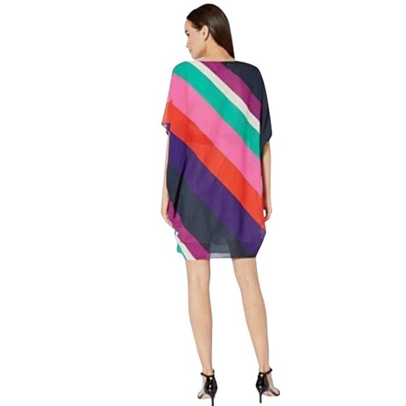 Trina Turk Women’s Multi Color Diagonal Striped Boho Dress - SIZE XS - Picture 5 of 11